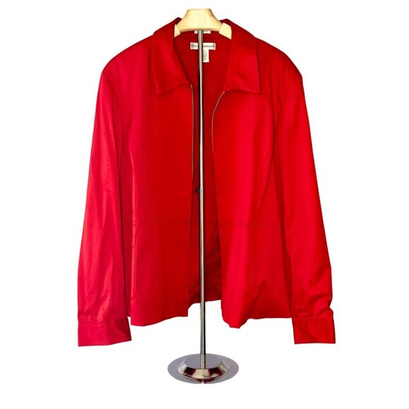 Draper's & Damon's Red Women's Stretch Jacket Size 22W - Picture 2 of 7